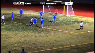 Avenals goal keeper makes a blocking save on a Farmersville shot attempt [upl. by Koressa]