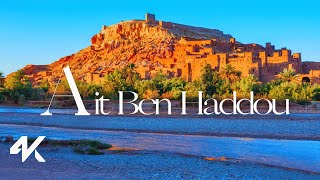 Kasbah Ait Ben Haddou Aerial View  4K Scenic Drone Tour  UNESCO World Heritage Site [upl. by Ahsiened]