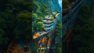 Abandoned big ship in forest  nature status  animationshortsships aklove24share [upl. by Riordan]