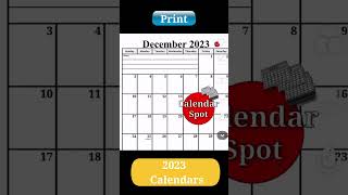 2023 Calendars  Printable January  December Monthly Calendars [upl. by Dilan]