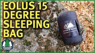 Hyke amp Byke Eolus 15 Degree Sleeping Bag  A Good Cold Weather Bag [upl. by Tomchay]