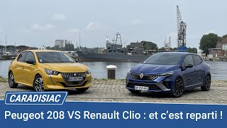 Comparatif  Renault Clio restylée VS Peugeot 208  reprises des hostilités [upl. by Largent]