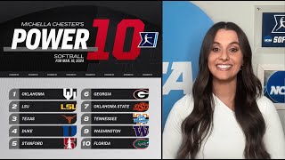 College softball rankings Sooners stay No 1 Florida enters the fold [upl. by Notsniw]