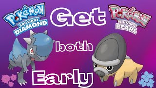 How to get CRANIDOS and SHIELDON EARLY In Pokemon Brilliant Diamond and Shinning Pearl [upl. by Topliffe]