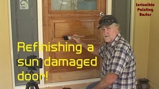 How to refinish a solid wood door with water stains easy when you know how [upl. by Gifford803]