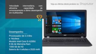 Notebook Acer Aspire E5574G574L 156 Polegadas Windows 10 1 Tb de HD Intel Core i5 [upl. by Yromem]