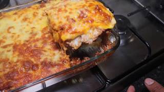 Pastelon de Platano Maduro  Comida Dominicana [upl. by Cassandry]