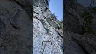 Via Ferrata Charmey Plein vide 1  premiers dévers [upl. by Anerat]