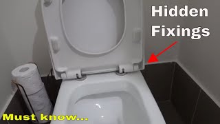 How to fix a toilet seat with hidden fixings [upl. by Rednaeel573]