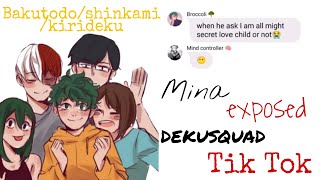 Mina exposed dekusquad tt  bktdshinkamikirideku  mha texting story [upl. by Atikkin]