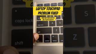 Laptop touchpad does not work Fixed [upl. by Marion]