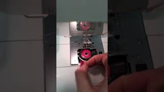 Janome DC 3050 threading amp winding the bobbin [upl. by Idolla623]