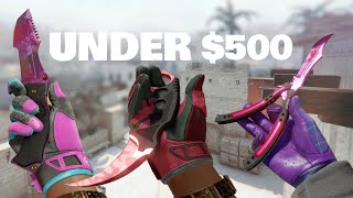 Top 10 Knife amp Glove Combos in CS2  Under 500  BUDGET [upl. by Varini]