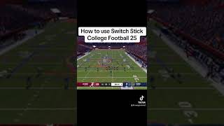 College Football 25  How to use Switch Stick [upl. by Fuchs296]