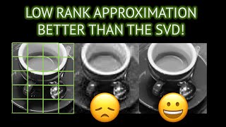 Better SVD approximation of images using the SVD [upl. by Zachery44]