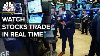 Watch stocks trade in real time – 08192019 [upl. by Ahsatan]