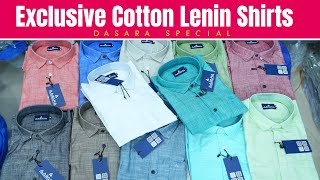 Premium Quality Lenin Cotton Shirts Collection  Dasara Special  1 Piece Available dasaraspecial [upl. by Euqinue198]