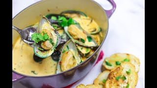 Mussels In Lemon Garlic Butter Sauce [upl. by Nellad]