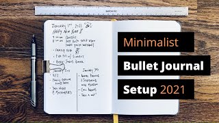 A Minimalist Bullet Journal Setup Guide [upl. by Elatsyrc]