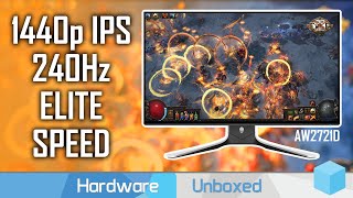 Alienware AW2721D Review Strong IPS Performance at 1440p 240Hz [upl. by Ahsiemat]