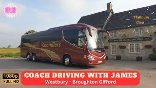 Coach Driving With James Ep12  POV Westbury to Broughton Gifford [upl. by Concoff391]