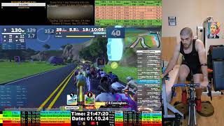 Zwift Cycling Workout Live Stream 1102024 zv [upl. by Taka]