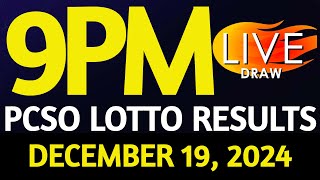 Lotto Result Today 900 pm draw December 19 2024 Thursday PCSO LIVE [upl. by Devehcoy]