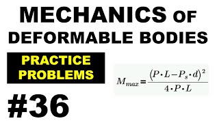 CECC2  Mechanics of Deformable Bodies  PRACTICE PROBLEMS 36 solution [upl. by Acisset]