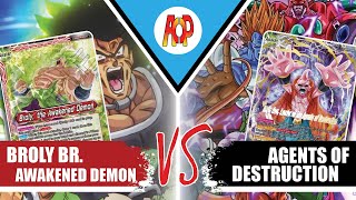 Broly Swap R vs AOD  Gameplay  DBS Master TCG [upl. by Xylina]