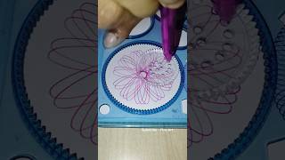 Easy spirograph design with pink colour spirograph shortvideo art ytshortsvideo trendingshorts [upl. by Eniamaj617]