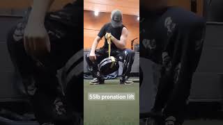 55lb pronation lift and hold [upl. by Nibuz]