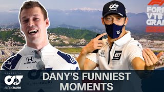 Daniil Kvyats Funniest Moments  Behind The Scenes [upl. by Duke]