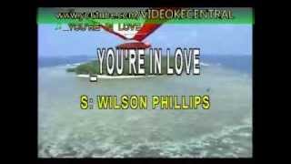 Youre In Love  Karaoke  Wilson Philips [upl. by Sherourd394]