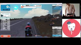 Virtual Everesting attempt on Zwift [upl. by Akcirret478]