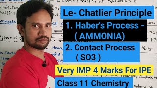 LECHATLIER PRINCIPLE CLASS 11 CHEMISTRY  HABER PROCESS  CONTACT PROCESS  CHEMICAL EQUILIBRIUM [upl. by Mossberg298]