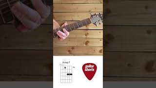 Guitar for beginners Chord Inversions with Amaj7 shorts [upl. by Ahsinauq]