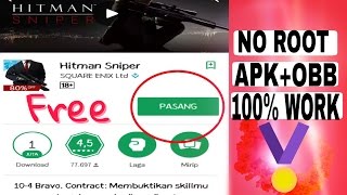 Cara Download Hitman Sniper APKOBB Free 100  Work [upl. by Mikael]