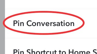 Snapchat me conversation pin kaise kare how to pin conversation in Snapchat [upl. by Adnuhsal]