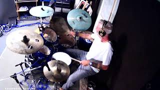 Caravan  Whiplash drum cover by Oliva Angelo [upl. by Anij]