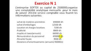 Comptabilité Analytique S3 partie 3 quot Exercice 1 quot [upl. by Axia608]