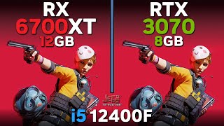 RX 6700 XT vs RTX 3070  i5 12400F  Tested in 17 games [upl. by Acino]