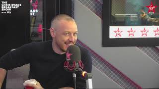 James Mcavoy On The Chris Evans Breakfast Show With Sky [upl. by Eanore]