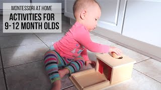 MONTESSORI AT HOME Activities for Babies 912 Months [upl. by Hannan428]