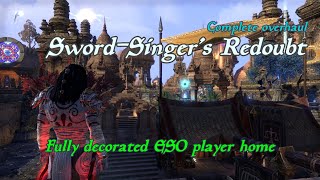 Elder Scrolls Online  Fully decorated SwordSingers Redoubt player home [upl. by Richers]