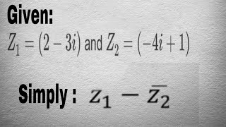 Easiest subtraction Complex numbers Mathematics [upl. by Ahtekal38]