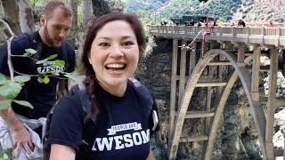 Bungee Jumping at the Bridge to Nowhere  Thrill Seekers [upl. by Stuckey]