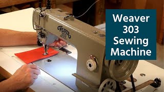 The Leather Element Weaver 303 Leather Sewing Machine [upl. by Lehcem]