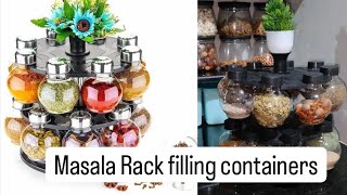 Masala Rack Filling containers  masala rack for kitchen  spices Rack amazon filpcart [upl. by Yt502]