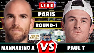 🔴LIVE A Mannarino vs T Paul • Rolex Paris Masters 2024 Round 1 Mannarino Paul tennis ATP [upl. by Akeit]