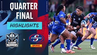 Glasgow Warriors v DHL Stormers  Instant Highlights  Quarter Final  URC 202324 [upl. by Eittod868]